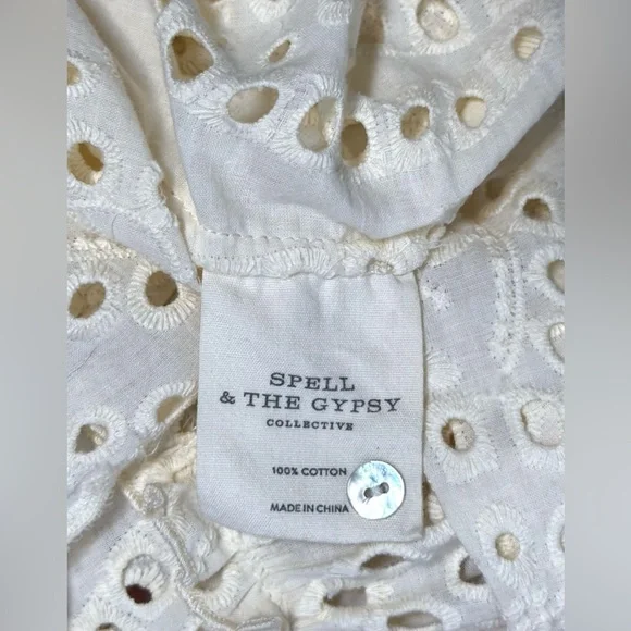 Spell & The Gypsy Collective Fairytale Anglaise Eyelet Gown S - Picture 8 of 15